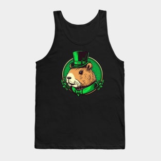 Capybara St. Patrick's Day Tank Top